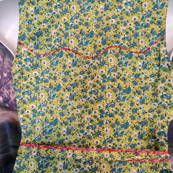 Teal floral Cinq a Sept dress. Size 6 - Picture 8 of 8